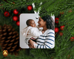 Custom Metal Square Ornament