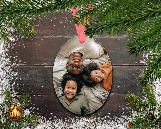 Custom Acrylic Oval Ornament