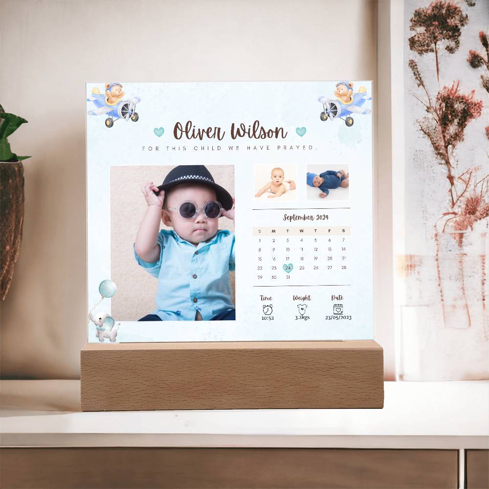 Personalized Baby Boy Welcome To The World