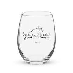 Personalized Couples Name Stemless Wine Glass - Perfect for Celebrations