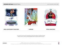 2020-21 PANINI Crown Royale Basketball Hobby Box
