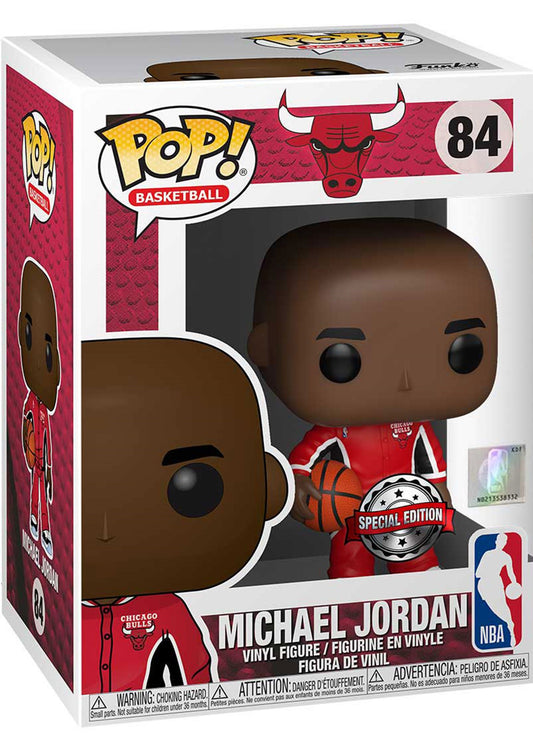 Funko Pop! NBA: Michael Jordan Chicago Bulls Red Warm-Up Suit - Exclusive