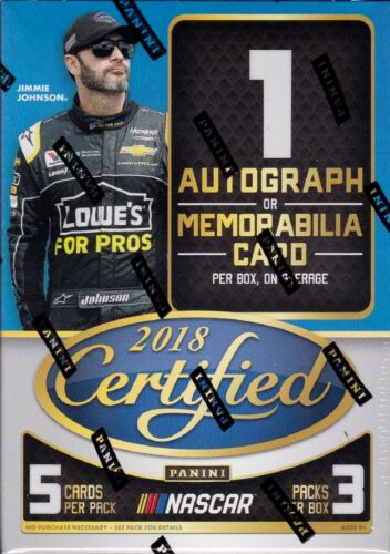 2018 Panini Racing Certified - Blaster Box