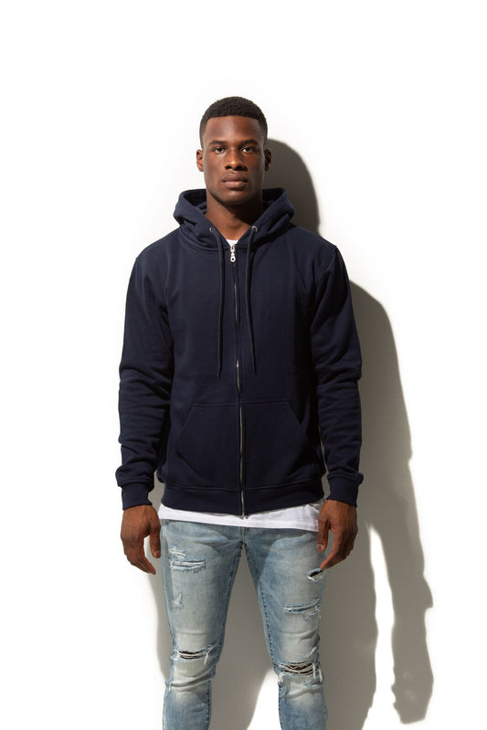 Navy Blue Full-Zip Premium Unisex Hoody