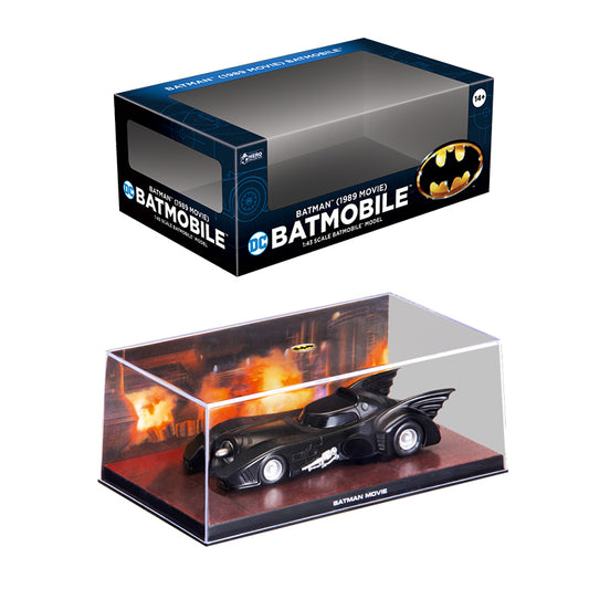 DC Batman Automobilia: #2 The Batman Returns - 1989 Batmobile with Display Case