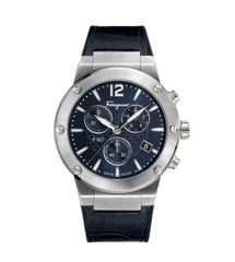 Ferragamo F-80 Chrono - Navy/Silver