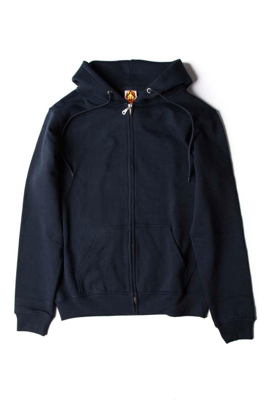 Navy Blue Full-Zip Premium Unisex Hoody