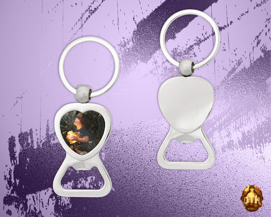 Custom Heart Keychain Opener