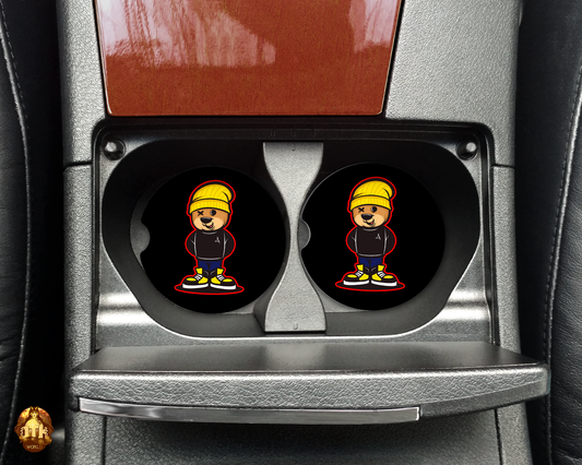 Custom Printed 2.5" Neoprene Car Coasters - Set of 2