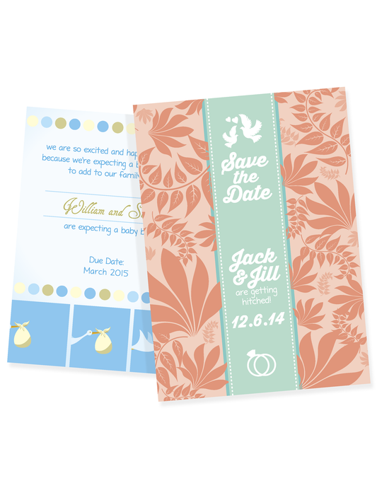 Invitations & Announcements - 14pt - Matte Lamination