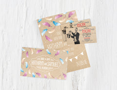 Invitations & Announcements - 18pt - Kraft Paper