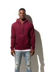 Maroon Full-Zip Premium Unisex Hoody