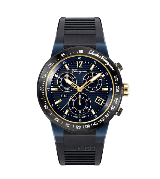 Ferragamo F-80 Chrono - Black/Blue