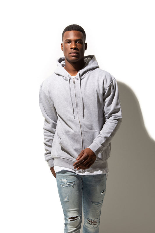 Light Grey Full-Zip Premium Unisex Hoody