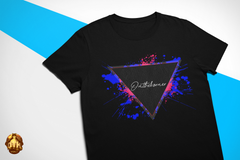 Electric Faux Leather Patch Logo T-Shirts