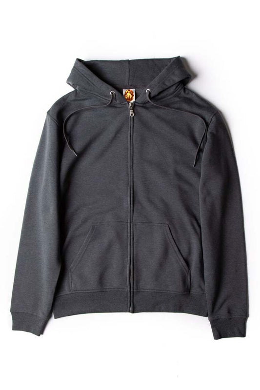 Dark Heather Full-Zip Premium Unisex Hoody