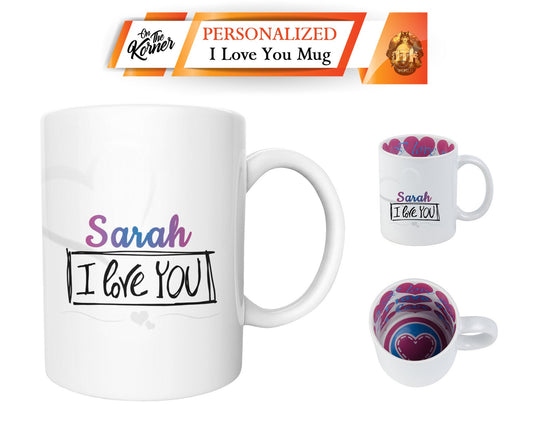 Personalized I Love You Mug