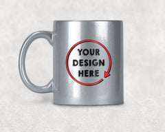 11oz Custom Silver Shimmer Mug