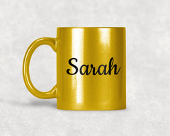 11oz Custom Gold Shimmer Mug