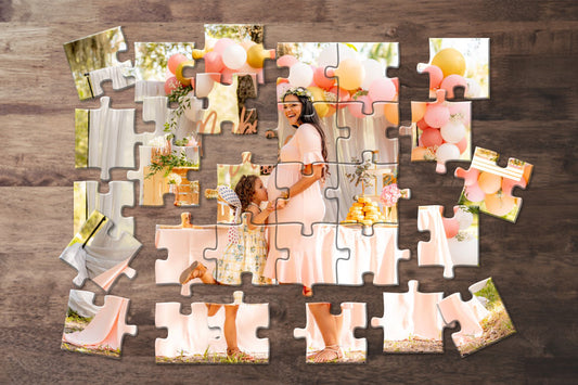 80 Piece Photo Puzzles - Personalized Picture Puzzle - Custom Personalized Puzzle Gift - 80 Piece Photo Jigsaw - Add Your Photo & Text