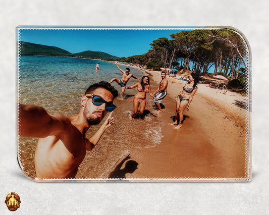 Custom Small Square Photo Crystal