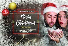 Wishing You A Merry Christmas Photo Postcards