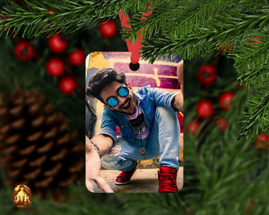 Personalized Vertical Metal Ornament - Custom Metal Ornament - Christmas Metal Ornament - Christmas Metal Print - Add Your Own Photo & Text