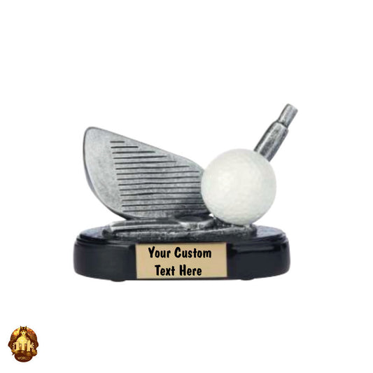 Custom 4" Golf Ball & Club Trophy - Personalized Golf Award - Custom Golf Award - Personalized Golf Gift - Perfect For Any Golf Fan or Coach