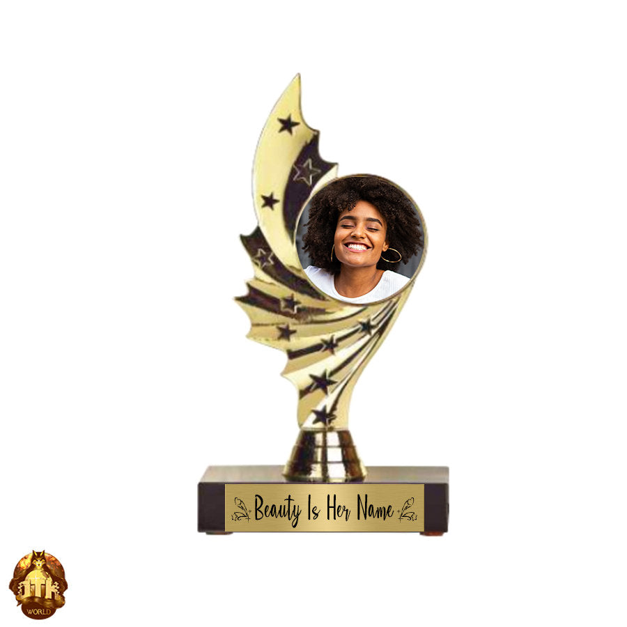 Custom 7.5" Beauty Is Her Name Photo Trophy - Personalized Mother's Day Keepsake - Custom Mother's Day Photo Gift -Add Your Own Photo & Text