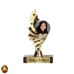 Custom 7.5" Beauty Is Her Name Photo Trophy - Personalized Mother's Day Keepsake - Custom Mother's Day Photo Gift -Add Your Own Photo & Text