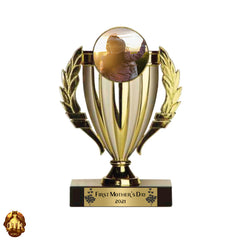 Custom 7" First Mother's Day Photo Trophy - Personalized Firs't Mother's Day Keepsake - Mother's Day Photo Gift -Add Your Own Photo & Text