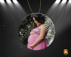 Personalized Our First Mothers Day Ceramic Ornament - Custom First Mothers Day Ornament -First Mom Photo Ornament -Add Your Own Photo & Text