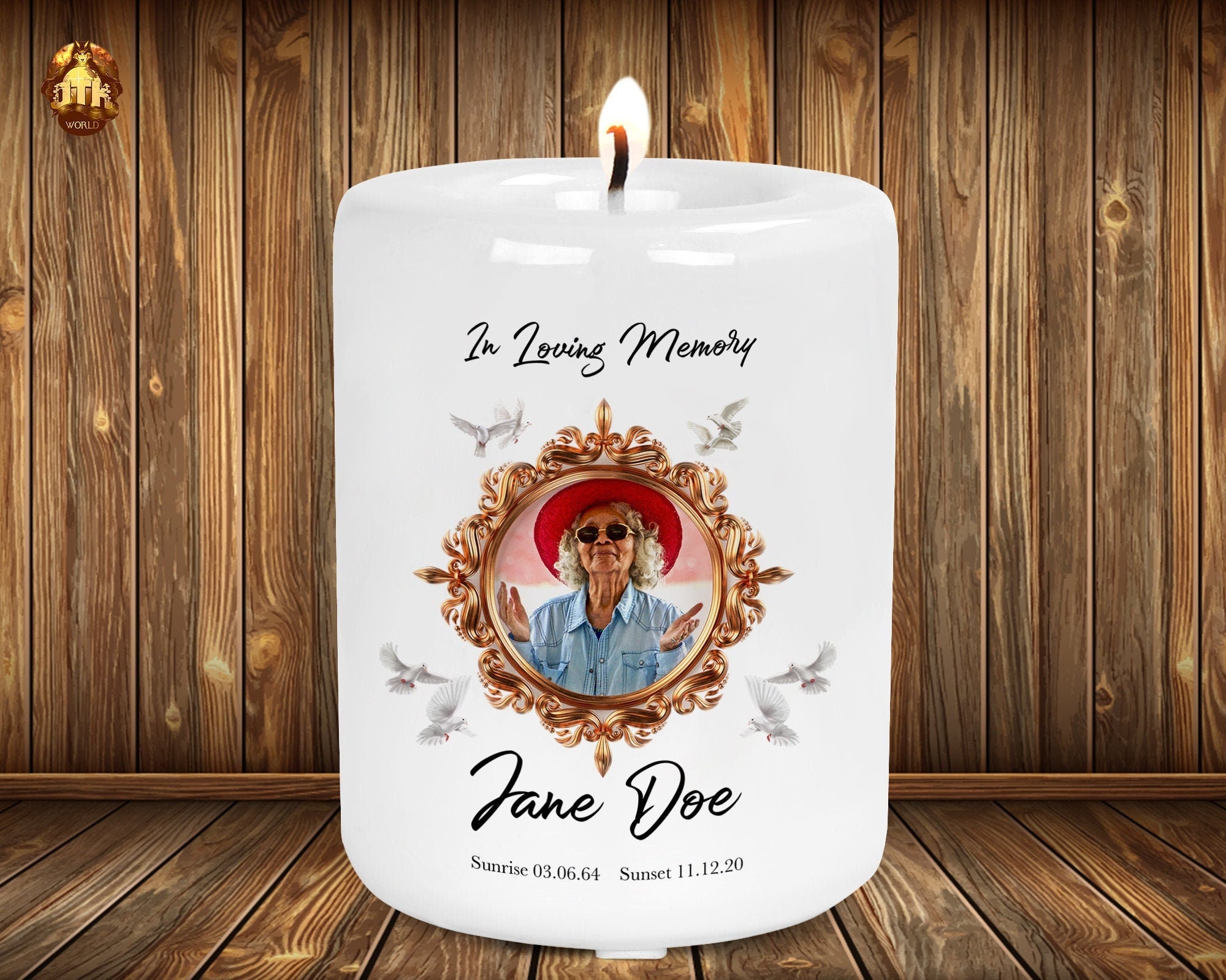 Personalized In Loving Memory Candle