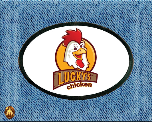 Custom Printed 3" x 2" Oval Patches