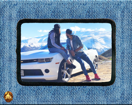 Custom Printed 3" x 2" Rectangle Patches