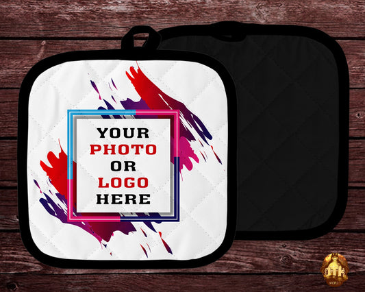 Personalized Hot Pads - Custom Printed Pot Holder Hot Pad - Photo Hot Pad - Baking Pot Holders - Personalized Pot Hot Pads For The Kitchen