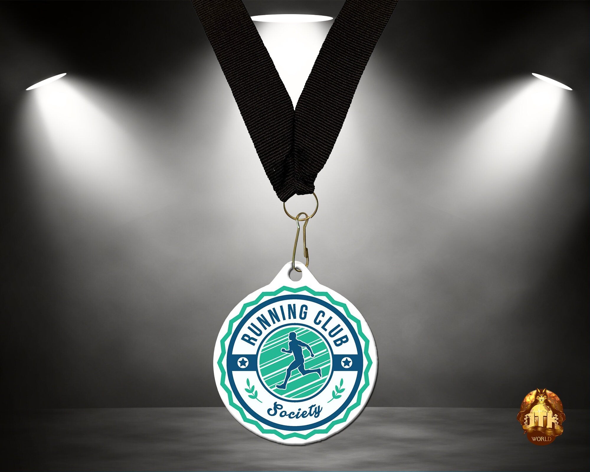 Custom 2.75" Full Color Medals - Custom Event Medals, Custom Gold Medals - Includes Neck Ribbon -No Minimum -Add Your Own Photo, Logo & Text