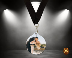 Custom 2.75" Full Color Medals - Custom Event Medals, Custom Gold Medals - Includes Neck Ribbon -No Minimum -Add Your Own Photo, Logo & Text