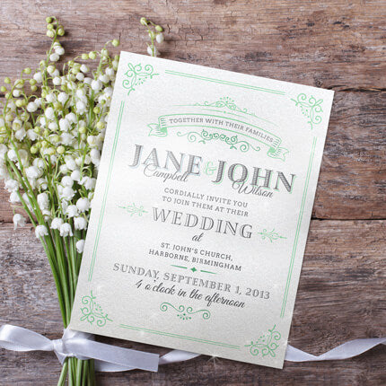 Invitations & Announcements - 14pt - Natural AQ