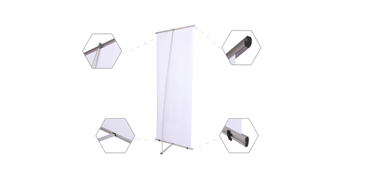Non Retractable Banners - L Shape