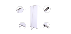 Non Retractable Banners - L Shape