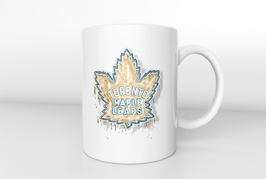 Leafs Dripping Gold Mug
