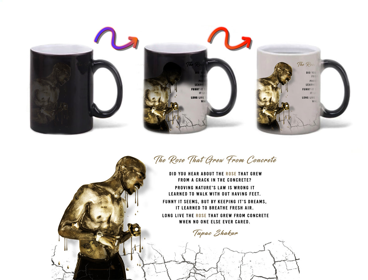 The Rose That Grew Through The Concrete - Color Changing Mug - otkworld