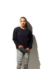 Navy Blue Premium Unisex Crewneck