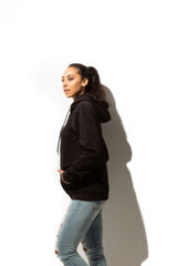 Black Full-Zip Premium Unisex Hoody