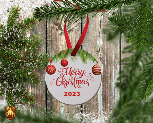 Custom Photo Textured Wood Ornament