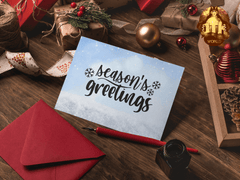 Pre Designed Holiday Greeting Cards + Writeable Inside