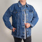 Oversized Women's Printed Denim Jacket