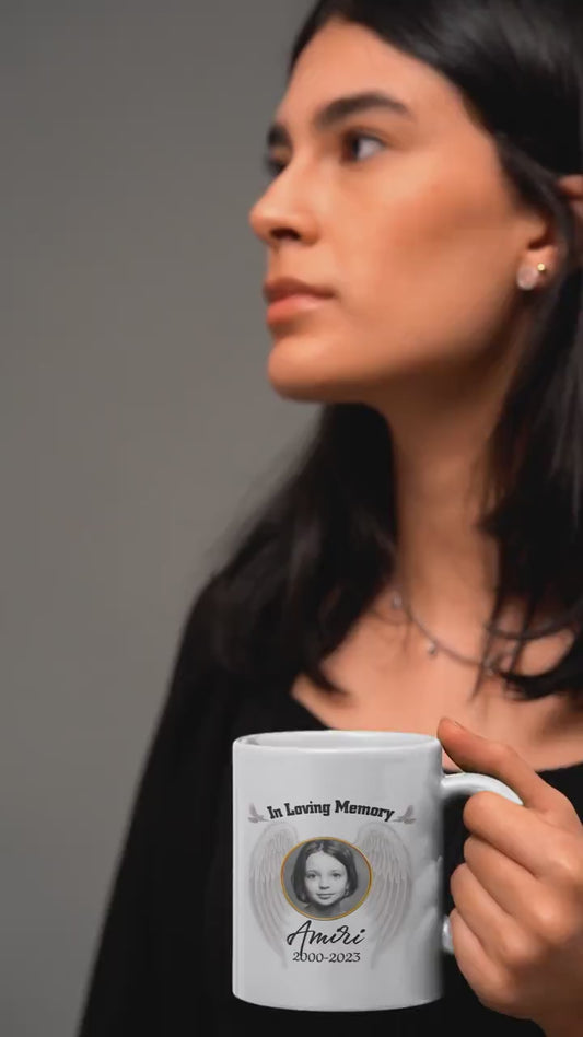 Custom In Loving Memory Angel Mug