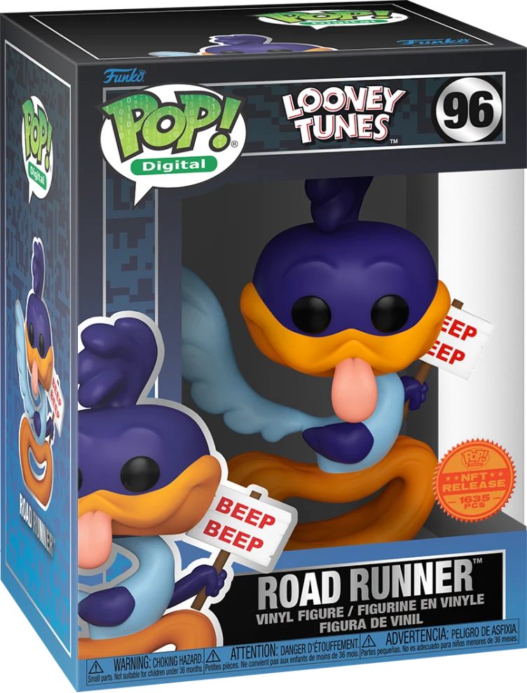 Funko POP! Digital: Looney Tunes: Road Runner w/ Beep Sign - LE #96